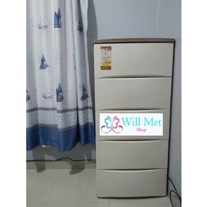 Olymplast Lemari Plastik Laci 5 Susun ODC 5 Polos