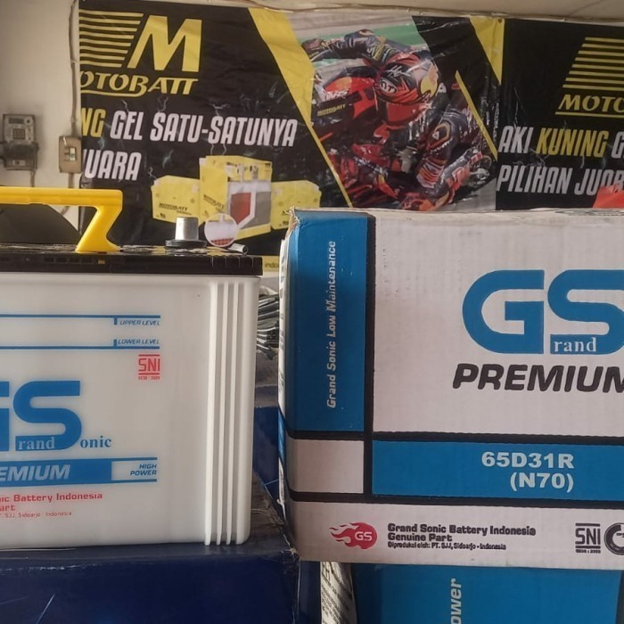 Accu/ Aki Mobil Basah Gs N70 12V 70Ah 65D31R