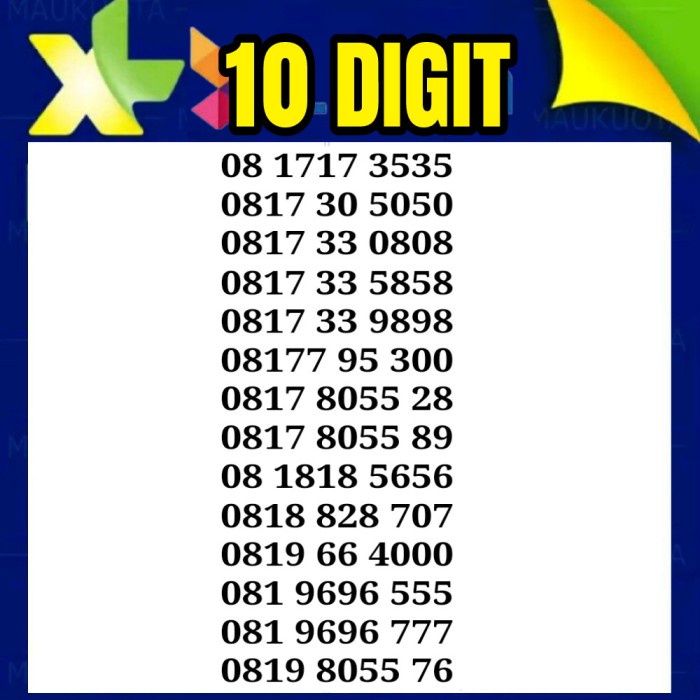 XL 10 DIGIT