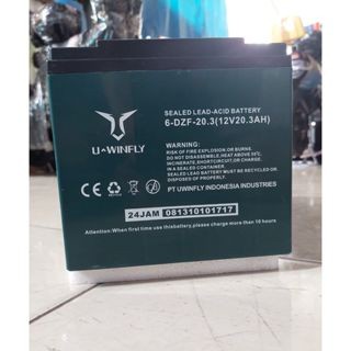 Baterai Aki Motor Listrik Uwinfly Vespa T3 12V 20.3Ah
