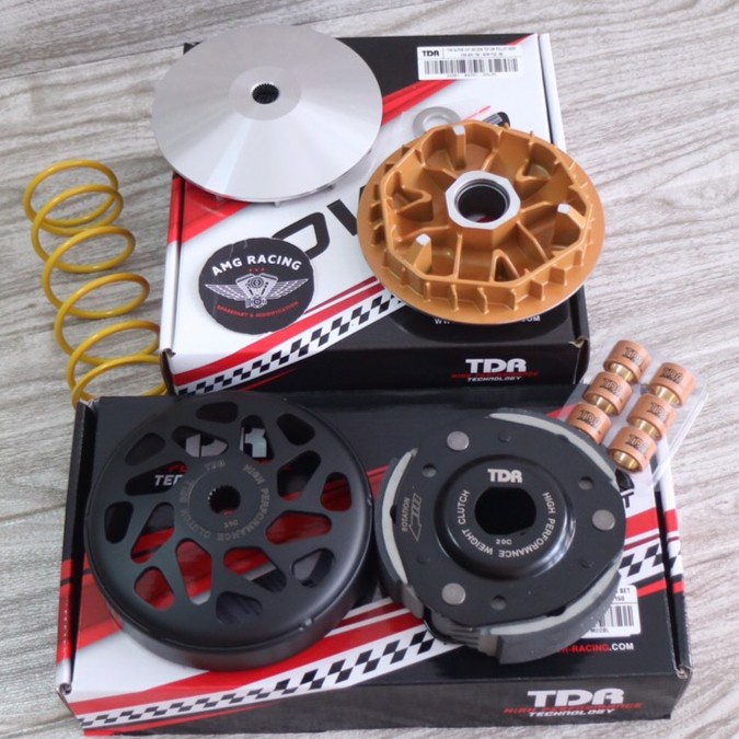 Paket Upgrade Cvt Pcx 150-Adv 150 Tdr Kampas Ganda-Roller -Pulley Ori