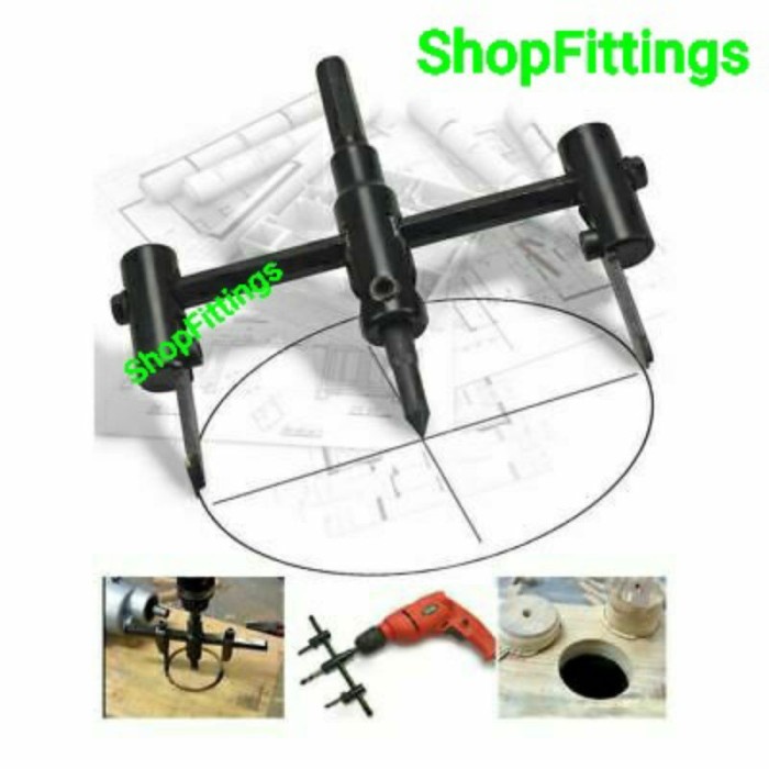 Adjustable Circle Hole Saw Cutter 30 to 120 200 300 mm 3 - 30 cm