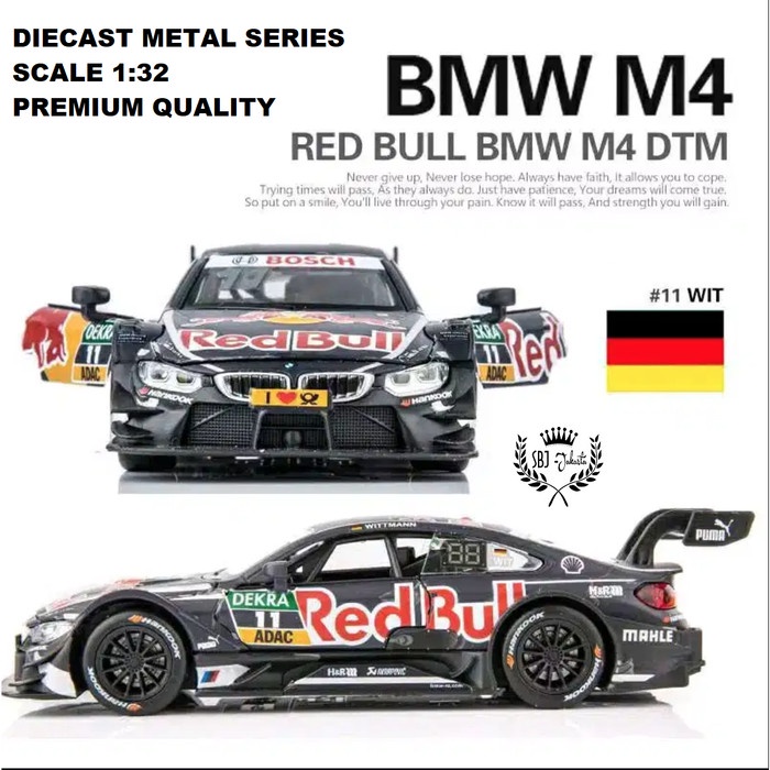 DIECAST MINIATUR MOBIL BMW M4 DTM METAL SERIES 1:32 PREMIUM QUALITY