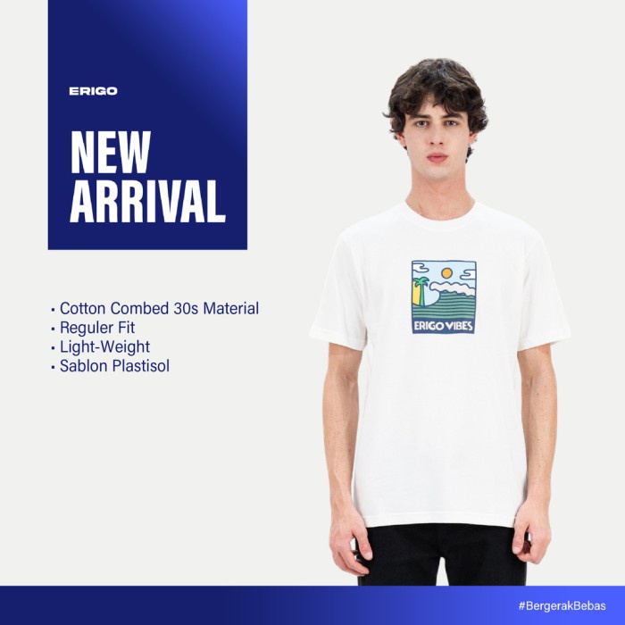 ERIGO T-SHIRT WILFRED WHITE - KAOS UNISEX