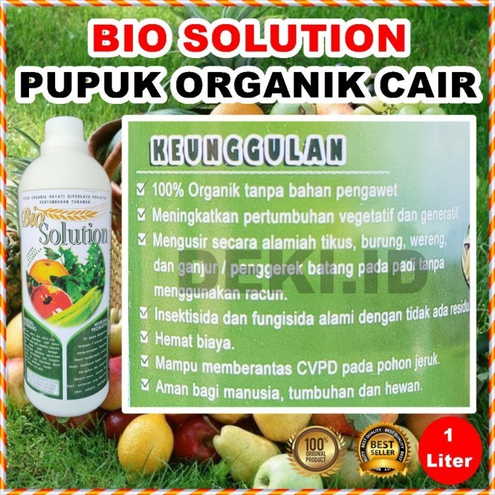 Bio Solution 1 L Pupuk Organik Cair POC Asam Amino Tanaman