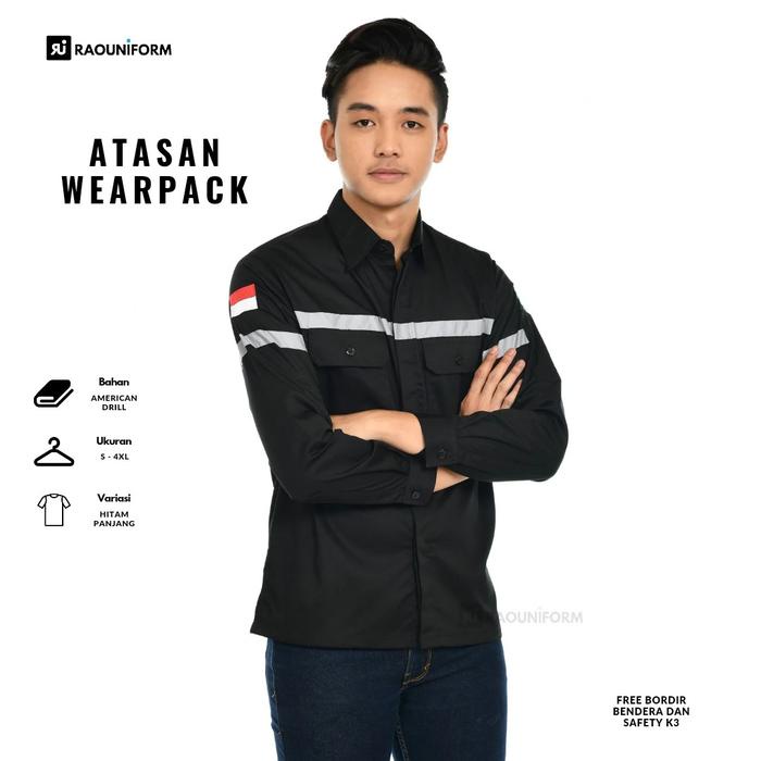 Kemeja proyek lapangan/Baju seragam safety/Seragam proyek safety/Baju kemeja proyek pria/Baju safety