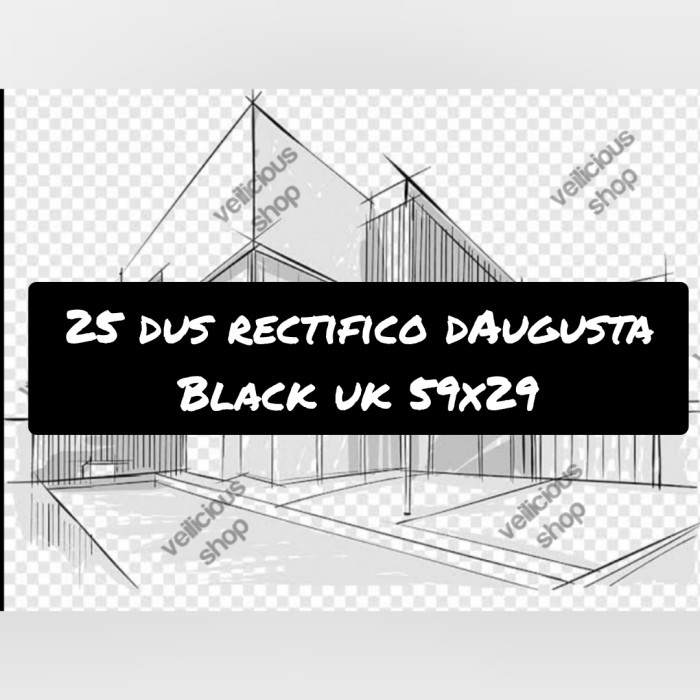 25 dus Roman granit rectifico dAugusta Black uk 50x29