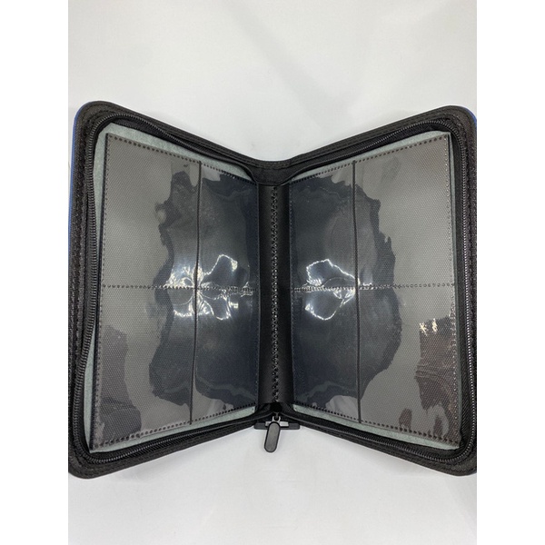 terbaru  zb 4 pocket woven leather zip binder album black ready