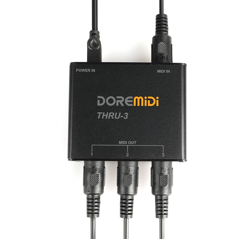 DSC DOREMiDi MIDI Host Box THRU-3 MIDI Five-pin Interface Converter Adapter Pedalboard Guitar Pedal 