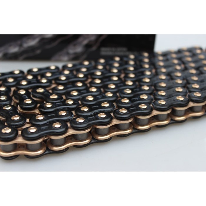 Paling Murah Rantai Ek Chain Japan 520 3D Chain (Premium Chain) Black Gold