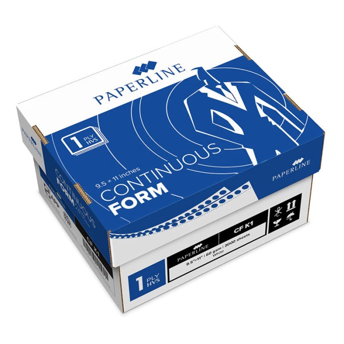 

Terbaru!! Kertas Continuous Form 1Ply 9,5 X 11 Paperline / Sinar Dunia Packing Aman