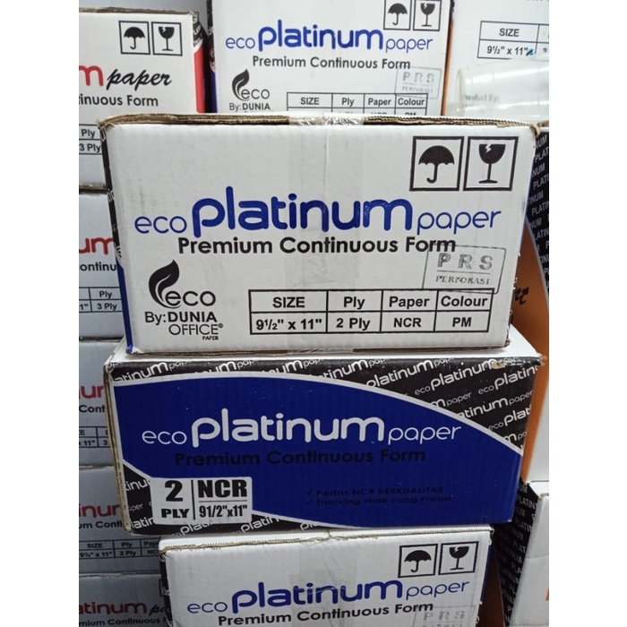 

Diskon Continuous Form Uk. 9,5 X 11/2 Inch, 2 Ply (Prs) Bagi 2 Merk Platinum Packing Aman