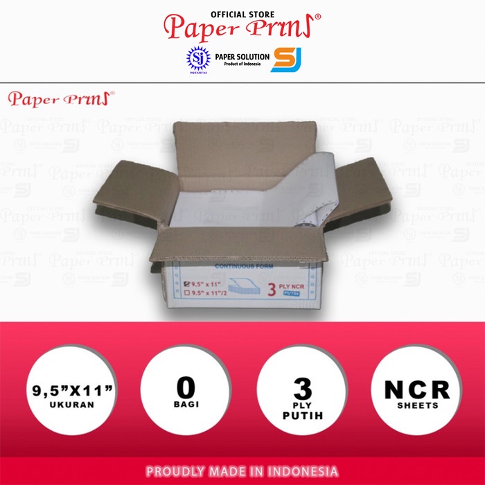 

Produk Terbaru Paperpryns Kertas Continuous Form 3Ply Ncr Putih 9,5" X 11" Cod