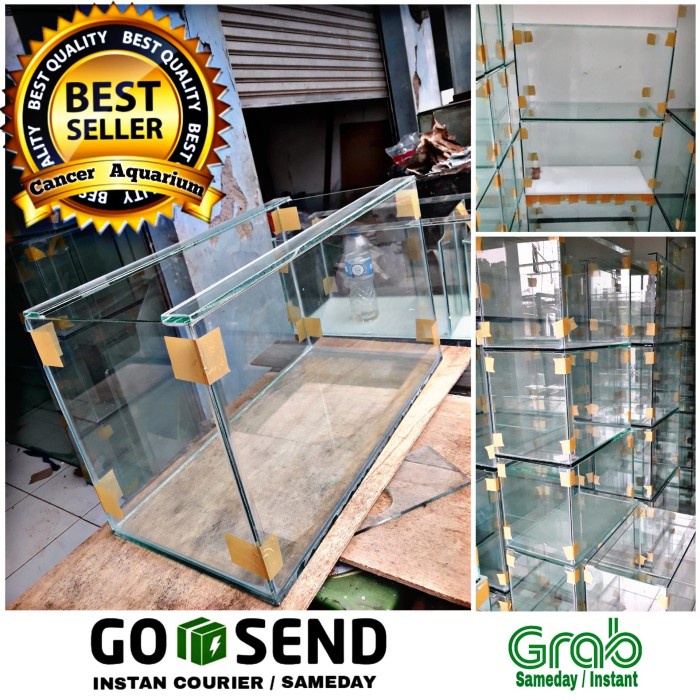 Promo Gila Aquarium Kaca 60x30x35
