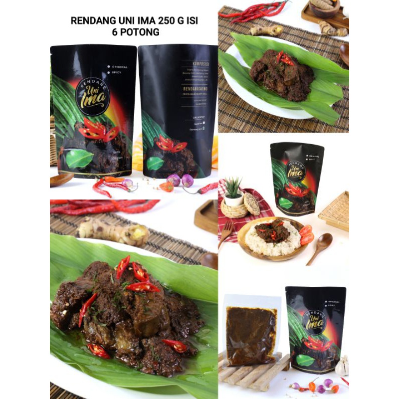 

[Netto: 250gram] Rendang Uni Ima Asli Padang 250 gram