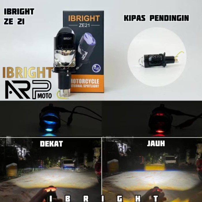 PROMO  NEW  Mini Biled H4 Pnp + Kipas Ibez 201 Super Bright Universal Mobil Motor ninja vixion