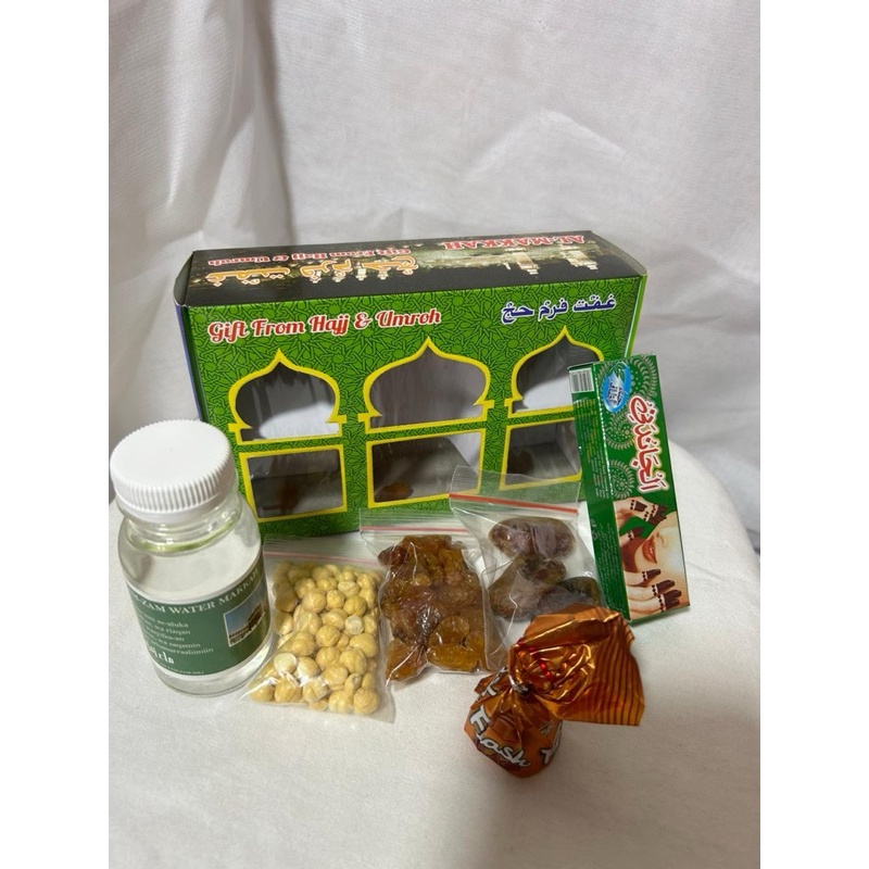 

oleh oleh haji dan umroh Paket box lengkap 50pcs