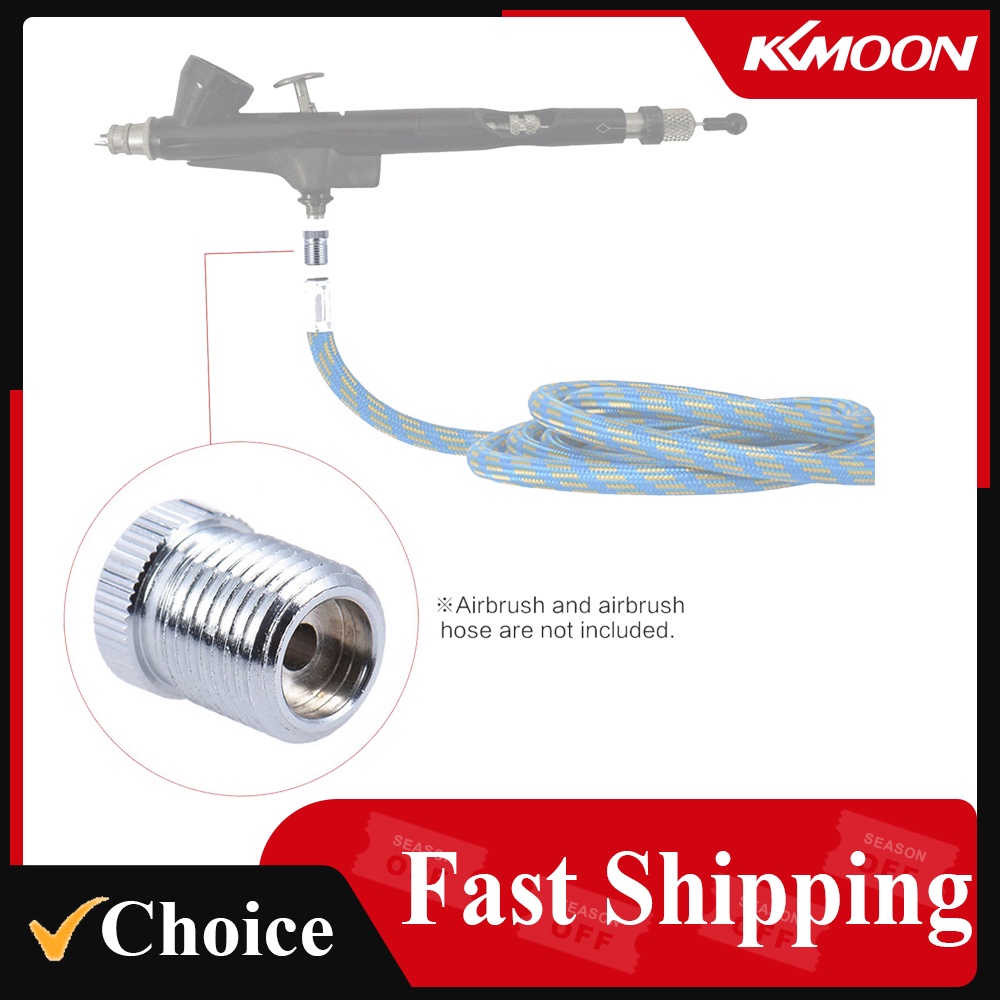 Airbrush Fitting Conversion Adapter for Badger, Convert Thread Size to 1/8" BSP Size Thread Hose Ada