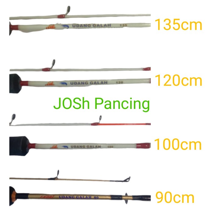 Joran pancing exori udang galah 90 100 120 135 cm lentur kuat