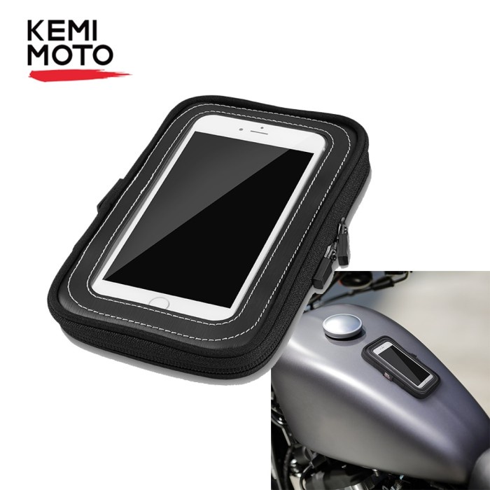 KEMiMOTO Motorcycle Tank Bags Waterproof Magnetic Tank Bag Touch