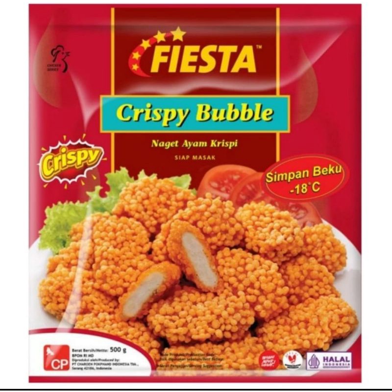 

FIESTA NUGGET CRISPY / NUGGET BUBBLE 400GR