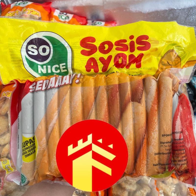

SO NICE SOSIS AYAM 1 KG SEDAAAP
