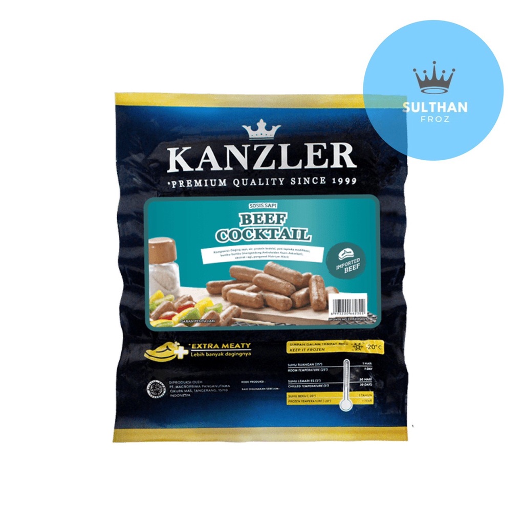 

KANZLER SOSIS BEEF COCKTAIL 250 GR 500 GR