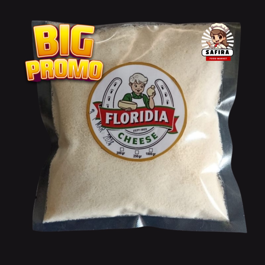 Keju Parmesan Floridia [500gr] Topping Pasta & Pizza floridia cheese keju parmesan PREMIUM
