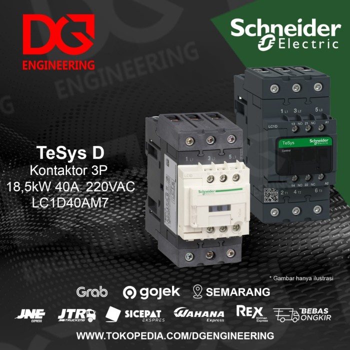 Sneider Kontaktor / Contactor LC1D40AM7/ LC1D40/ lc1d40A-M7