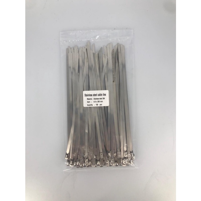 

4.6* 200 Stainless Steel Kabel Ties/Cable Tie/Kabel Tie/Dasi Kabel