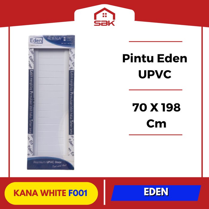 JJyoi- Pintu Kamar Mandi UPVC 70x198 Full UPVC KANA Eden