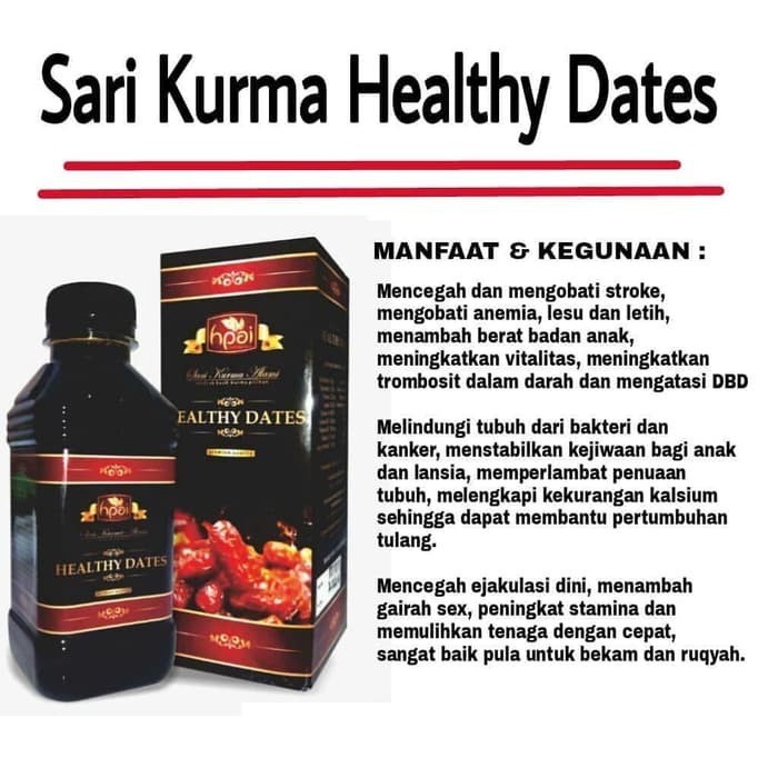 

Healthy Dates (Sari Kurma) - HNI HPAI KH-azc0