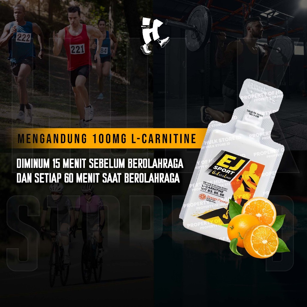 

EJ Sport Gel/Suplement kesehatan rasa Orange (isi 5 Tube) - Energy Juara Penambah Stamina