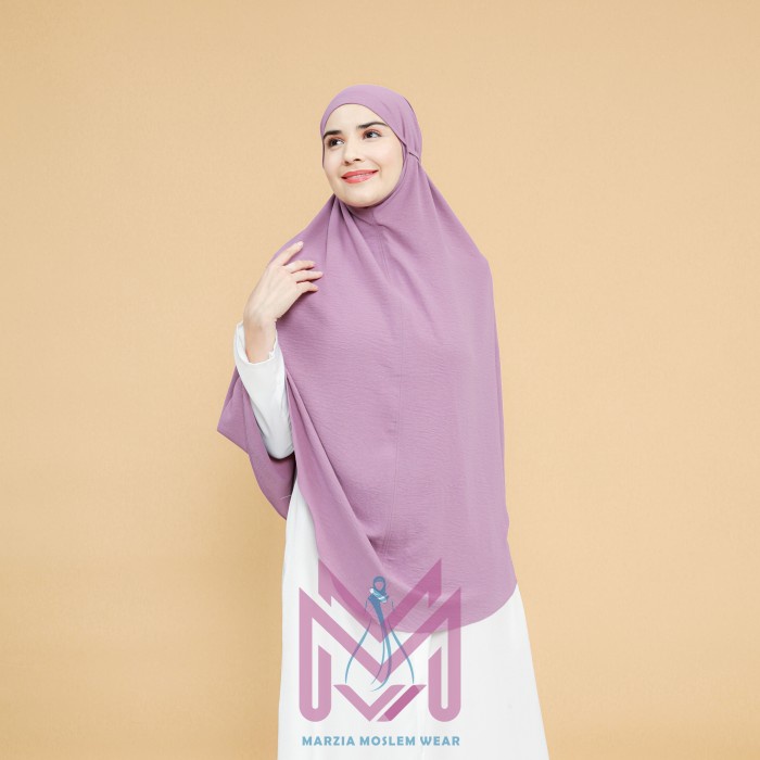 Yuksist- Hijab Jumbo Crinkle Non pet/Khimar Crinkle Jumbo Non Pet XXL