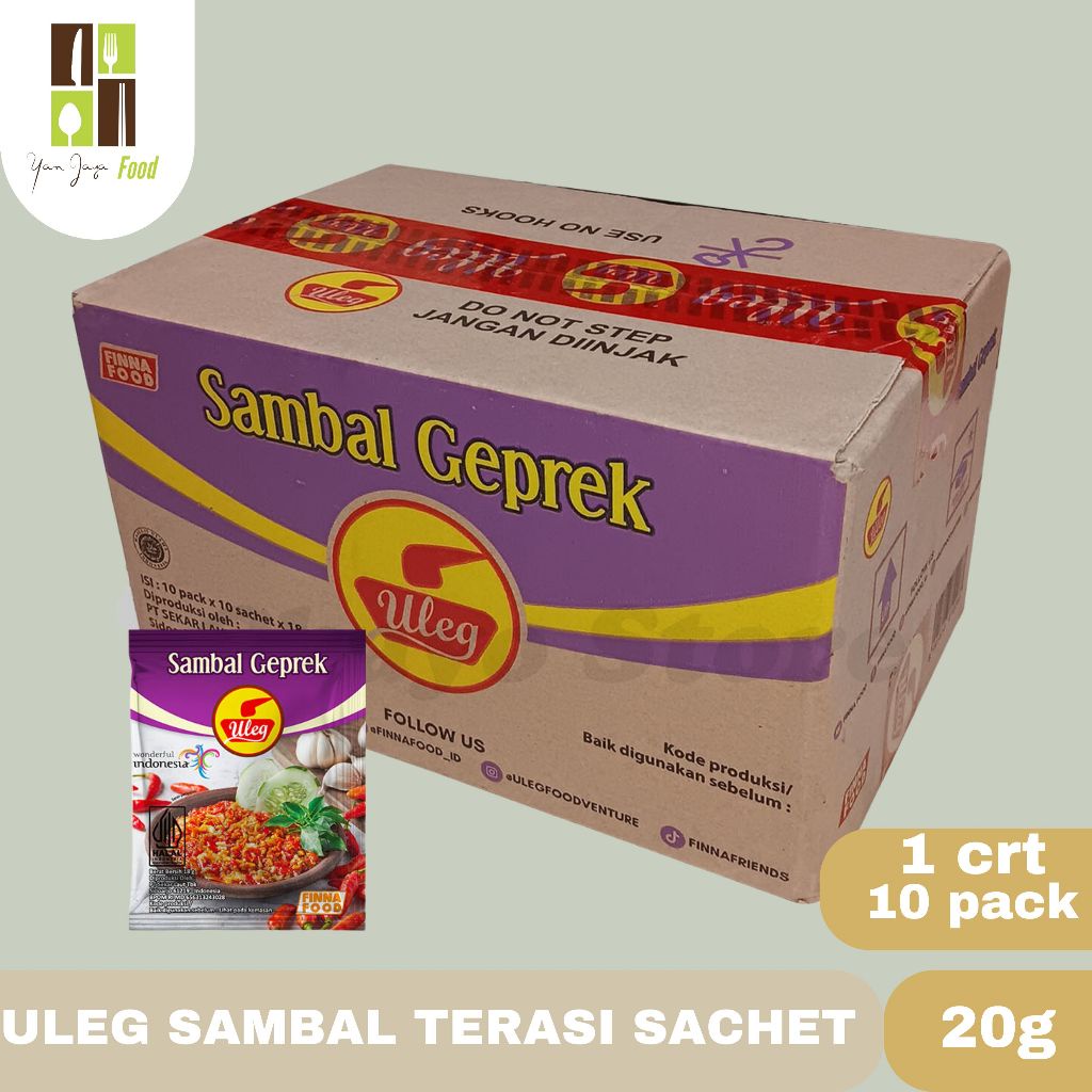 

Uleg Sambal Finna Terasi / Rawit / Geprek / Rendang / Bawang / Ijo / Teri / Pedas / Kemiri 1