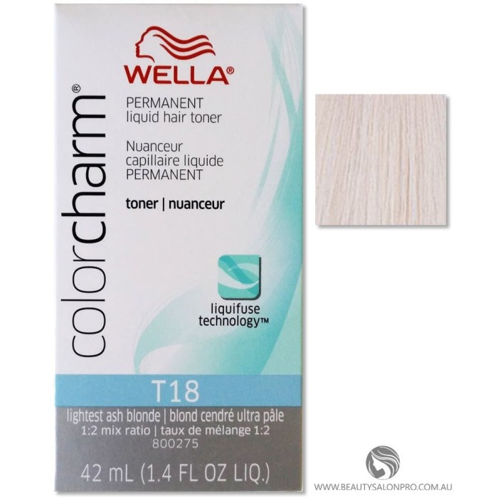 Cat Pewarna Rambut Wella Toner T18 LIGHTEST ASH BLONDE