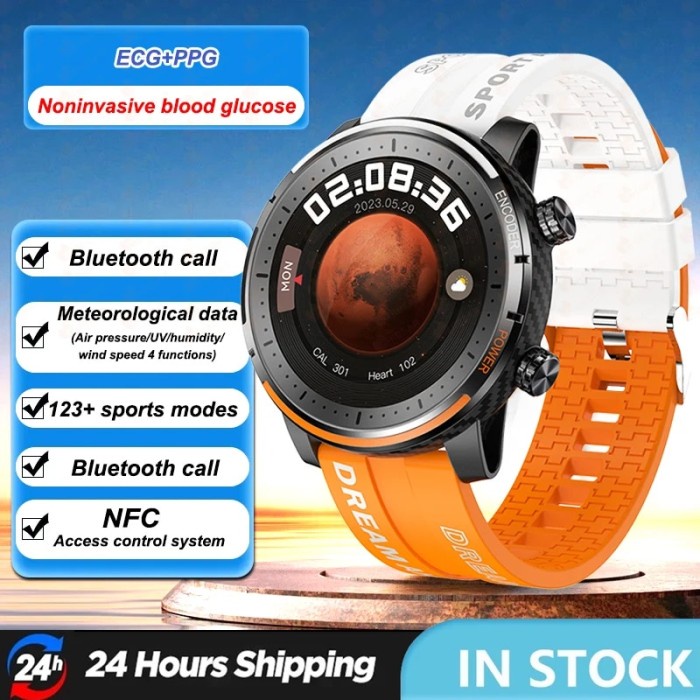 ECG+PPG Bluetooth Call Smart Watch 2023 New Body Temperature Blood