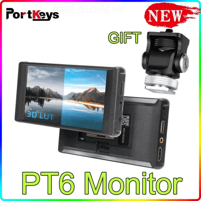 PORTKEYS PT6 PT5 II 5" 5 Inch Monitor 4K HDMI-Campatible Touchscreen