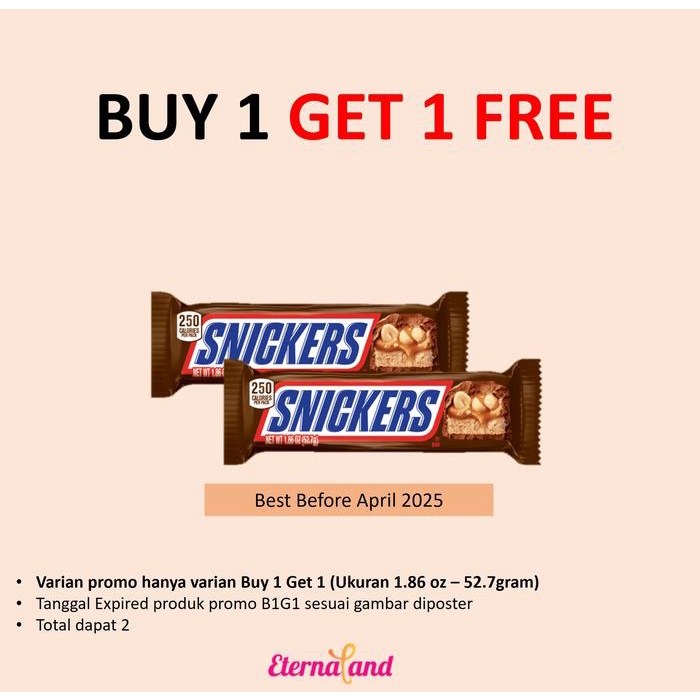 

SALE !!! SNICKERS CHOCOLATE BAR - COKELAT BAR SNICKERS READYY