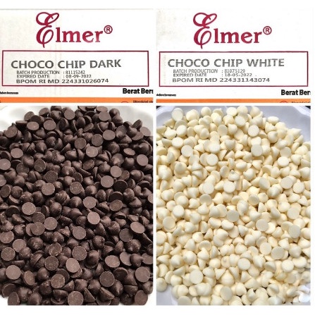 

Ready" Elmer Dark & White Choco Chip Kerucut Chocolate Chips