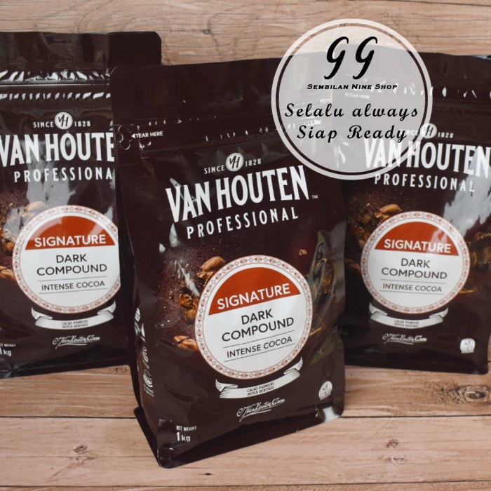 

Ready" Van Houten Dark Coins Compound 1 Kg Professional Chocolate Intense