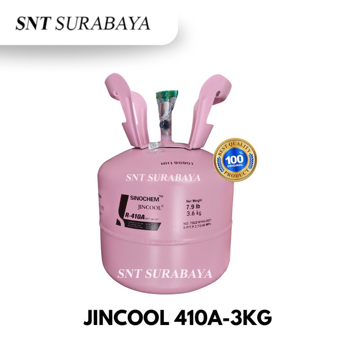 FREON R410 3KG JINCOOL SINOCHEM - Jual freon 3kg R410 Surabaya