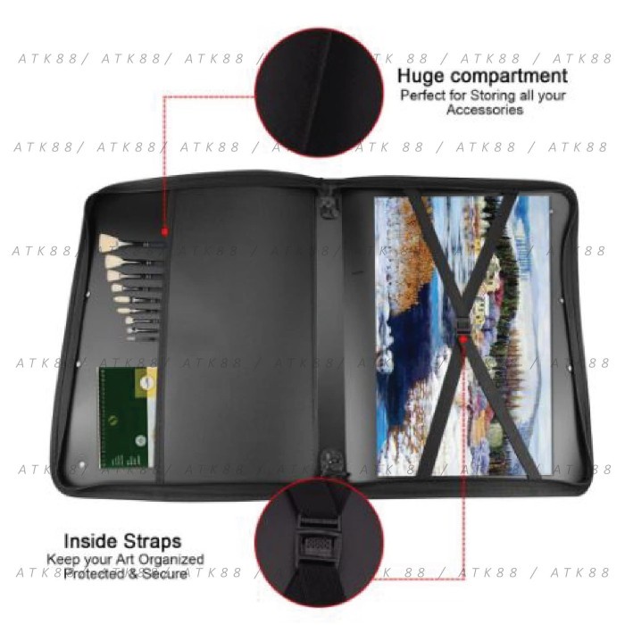 

BARANG TERLARIS Drawing Bag A2 / Artist Case / Portfolio Bag