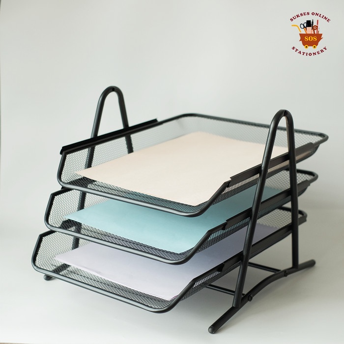 

BARANG TERLARIS SOS Letter Tray Besi 3 susun MICROTOP 535557 / Rak Dokumen / Rak Susun