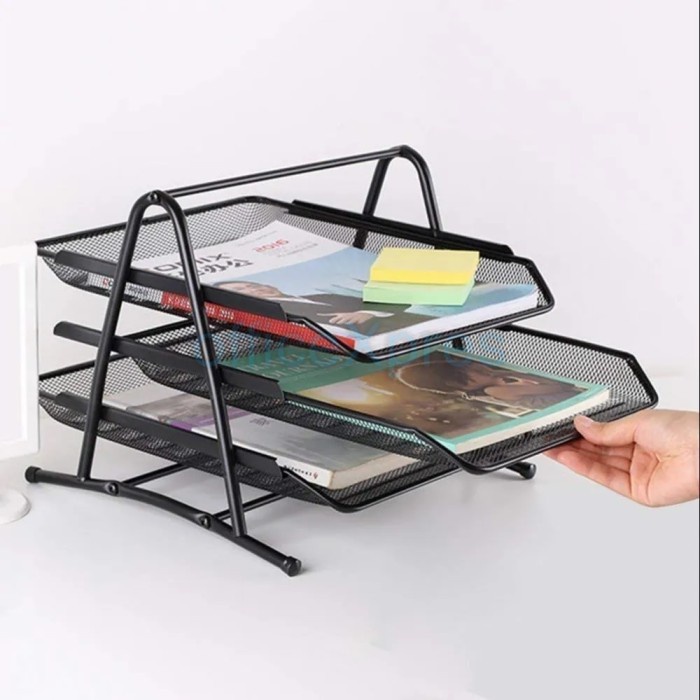 BARANG TERLARIS Rak besi 3 Susun / File Document Tray 3 Layer / Document Tray Besi