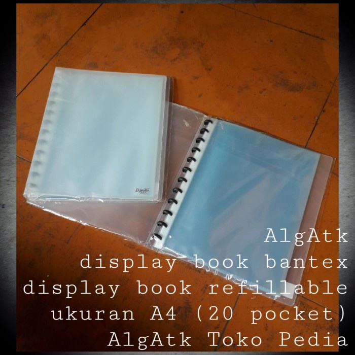 

BARANG TERLARIS Display Book Refillable Bantex Size A4. 20 Pocket No ref 3165.