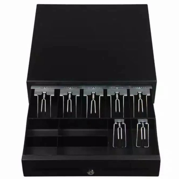 BARANG TERLARIS Cash Drawer Lemari Rak Kasir 5 lembar Uang Plat Besi 405x420x100 mm