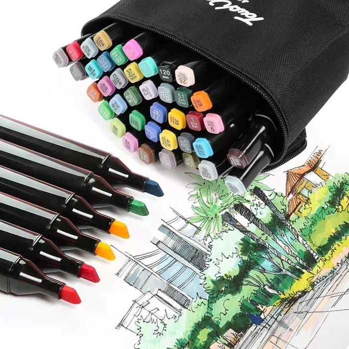 

CodTouch 204/168/120 Warna Sketsa Spidol Umum General Marker Set Animation Markers Pen Stationery