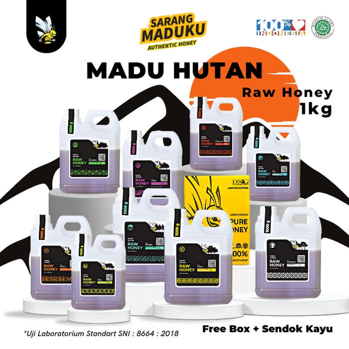 

BARANG TERLARIS Madu Murni Asli Hutan Liar - Sarang Maduku - 1 KG Promo
