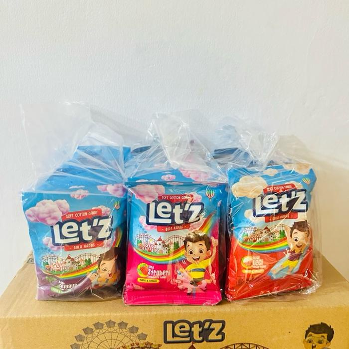 

PERMEN LETZ KAPAS 1 karton isi 4 pack 1 pack (ISI 10 PCS) Snack Candy